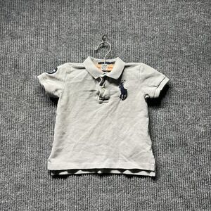 Polo Ralph Lauren Polo Shirt 2T Gray Big Pony #3 Short Sleeves Boys Casual